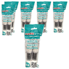 神膚奇肌 蓮蓬頭濾芯，陶瓷濾芯/活性碳/亞硫酸鈣/電氣石，尺寸11x2公分±5%, 6包, 無香味