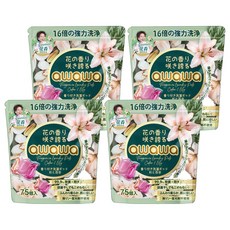awawa 三合一香薰洗衣球/洗衣膠囊 雪松百合, 4個, 75個裝