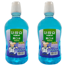 YADRAN 牙得安薄荷殺菌漱口水, 680ml, 2瓶