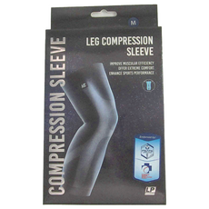 LP SUPPORT 激能壓縮全腿套, 黑色, 1個