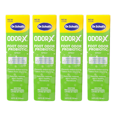 Dr. Scholl's 爽健 Odor-X 清新舒爽噴霧, 1個裝, 4個, 118ml