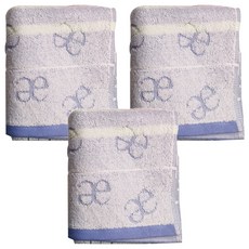 Elegance PARIS 倫敦戀曲條紋毛巾 76 x 33cm 100g, 藍色, 3條