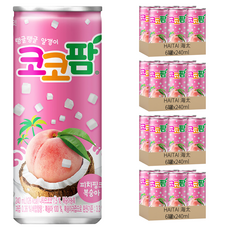 HAITAI 海太 水蜜桃風味椰果飲 240ml, 24罐