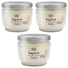 SABON 綠玫瑰身體磨砂膏, 600g, 3件