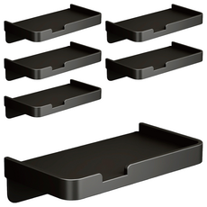 小麥購物 多功能紙巾架 單層 Y548 115g, 黑色, 6個