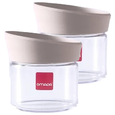 omADA 防潮儲物密封罐, 褐色, 2個