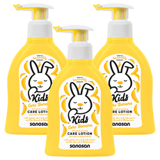 sanosan 珊諾 兒童潤膚乳液 200ml, 3歲以上, 芭娜娜香, 3瓶
