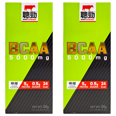 RED COW 紅牛 聰勁即溶BCAA 5000mg 檸檬口味, 26g, 2盒