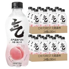 元氣森林 白桃味氣泡水, 280ml, 48瓶