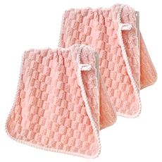 雲朵絨浴巾 70 x 140cm 粉色 - 柔軟親膚、吸水速乾, 2條