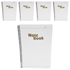 conifer 綠的事務 A4大格筆記本, 1.1cm超大格線設計，書寫更方便, 38100, 5本