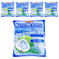 INACO 香草椰果，膳食纖維，椰子果凍, 1L, 5包