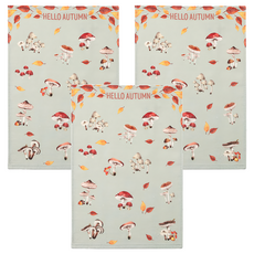 LCW HOME 深秋蘑菇廚房萬用巾 60x40cm, 3個