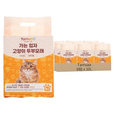 Tamsaa 1.5mm細豆腐貓砂, 原味, 10L, 9包