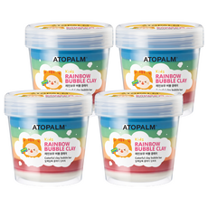 ATOPALM 愛多康 彩虹泡泡沐浴黏土 210g, 4罐