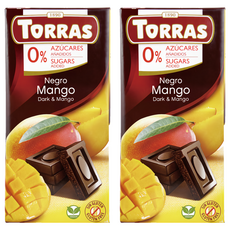 TORRAS多樂 芒果夾心醇黑巧克力, 75g, 2入