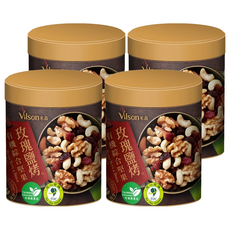 Vilson米森 玫瑰鹽烤 有機綜合堅果, 150g, 4罐