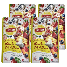 Lipton 立頓 日本進口冷泡茶 莓果風味紅茶, 3.4g, 10個, 4包