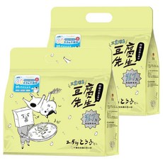 豆腐先生 極短消臭豆腐砂, 2.5kg, 2包, 絲蘭白茶