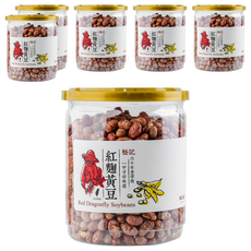 松記 紅麴黃豆 Red Dragonfly Soybeans, 220g, 6罐
