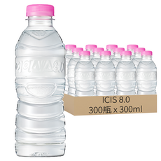 LOTTE 樂天 ICIS 8.0 無標籤礦泉水, 300ml, 300瓶