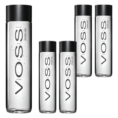 VOSS 芙絲 挪威氣泡礦泉水 香檳級綿密氣泡 玻璃瓶裝, 375ml, 5瓶