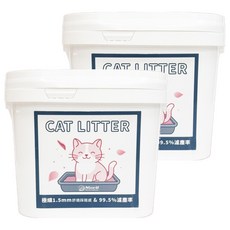 Nice u 毛樂趣 極細酵素消臭豆腐貓砂 1.5mm 18L, 花香, 7.5kg, 2桶