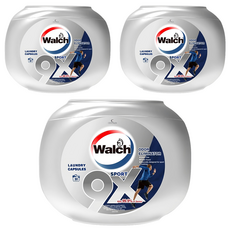 Walch 威露士 sport運動衣物汗味消臭酵素去汙9倍洗淨力柔軟香氛洗衣球 Set 30顆, 3罐