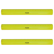 MILAN 超Q彈防斷性長尺 30cm, 黃色, 3支