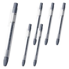 Sun-Star noc color eraser按壓出芯橡皮擦, 筆型設計, 橡皮擦芯直徑5mm, 附筆夾, 霧夜色, 6個