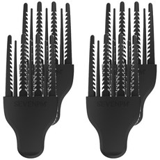 SEVENPM 真實蓬鬆梳 髮根瀏海豐盈造型梳, 黑色, 4個