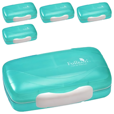 Fullicon 護立康 珍啵 8格防潮保健盒 綠色 14.5cm x 9.8cm x 4cm, 5個