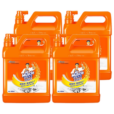 Mr Muscle 威猛先生 廚房清潔劑 超強效 溶油, 4L, 4桶