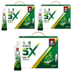 QUAKER 桂格 5X養氣人蔘禮盒, 15ml, 18包, 3盒