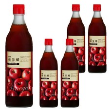 台糖 蘋果醋, 5個, 600ml