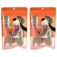 狗麻吉 寵物零食, 2包, 蘋果雞肉扁條, 80g