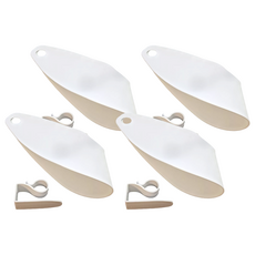 日式吹風機架 掛式吹風機收納, 白色, 4個