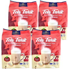 富家仔牌 南洋拉茶風味香滑奶茶三合一 經典原味, 40g, 15包, 4袋