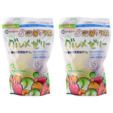 canary 小動物消臭水果果凍-15入 m-s128, 255g, 2袋