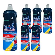 finish 光潔劑 洗碗機專用 檸檬 平輸品, 800ml, 6瓶