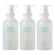 LiliBebe 嬰兒奶瓶清潔劑, 溫和洗淨, 餐具/水果/蔬菜皆可清洗, 500ml, 3瓶