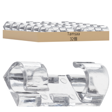 Tamsaa 電線透明收納夾, 單一顏色, 32個