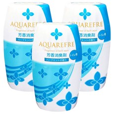 Lion Chemical 獅子化學 aquarefre 廁所用香氛消臭劑 香草薄荷香, 400ml, 3個
