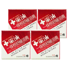 十靈本舖 十靈油一條根舒緩油膏 (佛(左)手香、辣椒精油、薄荷精油、薰衣草精油), 旅遊居家必備, 4盒, 30g