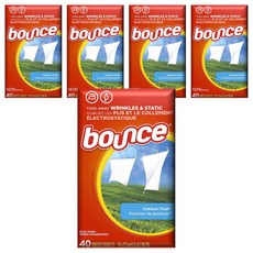bounce 烘衣柔軟片 戶外清新, 40片, 5盒