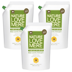 NATURE LOVE MERE 林貝兒潔淨洗衣精, 1.3L, 3包