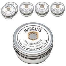 Morgan's Pomade 摩根氏 白標 超強力定型水洗髮油, 15g, 6個