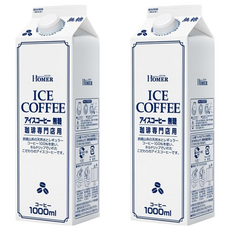 HOMER 即飲冰咖啡 無糖, 2個, 1L