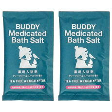 C-BUDDY 個浴鹽-茶樹尤加利香 舒緩疲勞 放鬆身心 改善睡眠品質, 50g, 2包