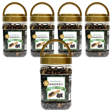 臻御行 原味焙炒黑豆320g*5罐 酥脆口感 健康零食 無添加防腐劑 台灣在地優質黑豆, 320g